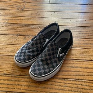 Vans. Checkered Black and Grey. Size 7 Womens or Size 5.5 Mens